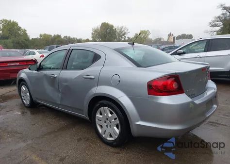 2014 Dodge Avenger Se from USA, damaged, VIN 1C3CDZAB4EN111123